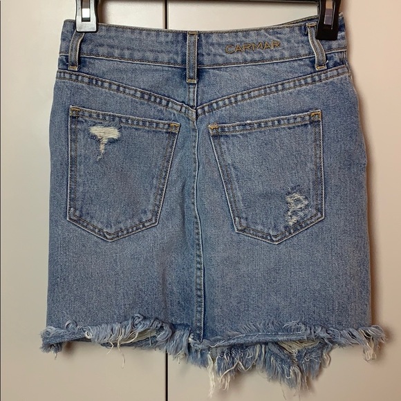 LF CARMAR JEAN SKIRT SIZE 25 - Picture 2 of 7